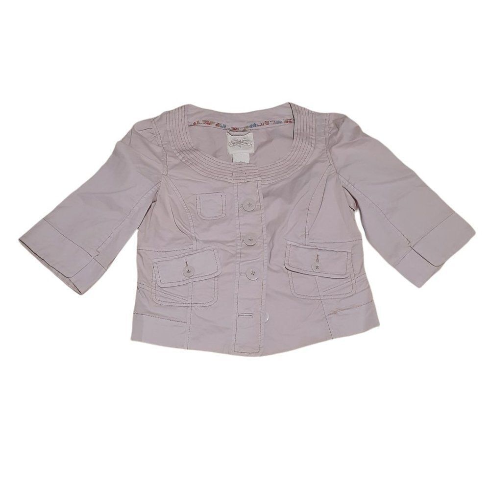 Anthropologie Idra Women's Cropped Jacket Women's Size 6 Blush Pink